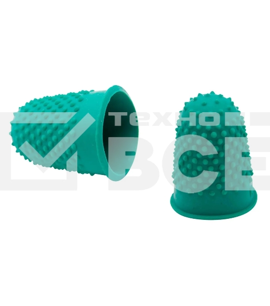 Напалечник для бумаг Silwerhof 672202-10 d=17мм h=28мм зеленый резина (упак.:10шт)