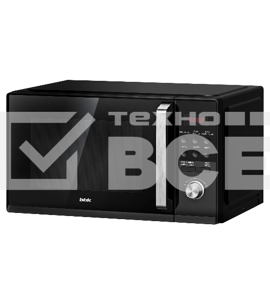 Микроволновая печь BBK 25MWS-954T/B черный, 25 л, 900 Вт, поворотный/кнопки