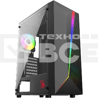 Корпус Bloody BD-CC106F черный без БП ATX 4x120mm 1xUSB2.0 1xUSB3.0 audio bott PSU