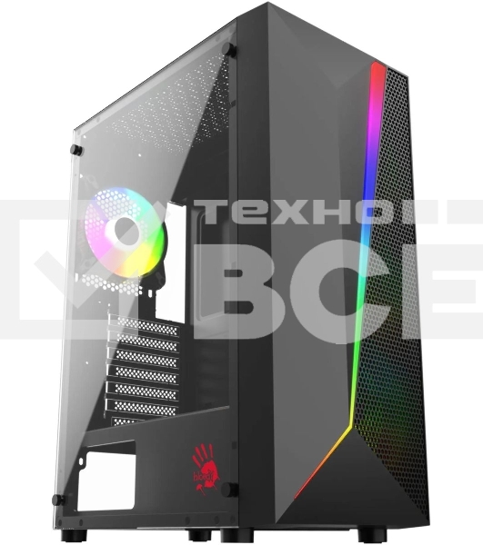 Корпус Bloody BD-CC106F черный без БП ATX 4x120mm 1xUSB2.0 1xUSB3.0 audio bott PSU