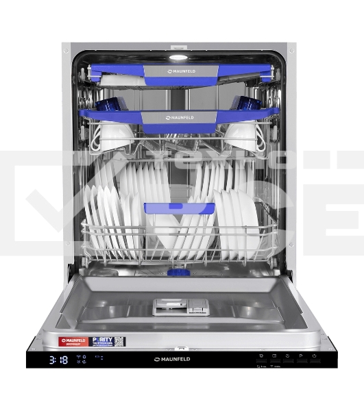 Посудомоечная машина Maunfeld MLP60230 Light Beam Inverter Wi-Fi, нержавеющая сталь, 59.5 см, 14 компл., 44 дБ, класс A+++