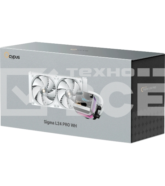 Система охлаждения Ocypus Sigma L24 PRO WH IPS Display/white/290W/All Intel/AMD AM*/Screws