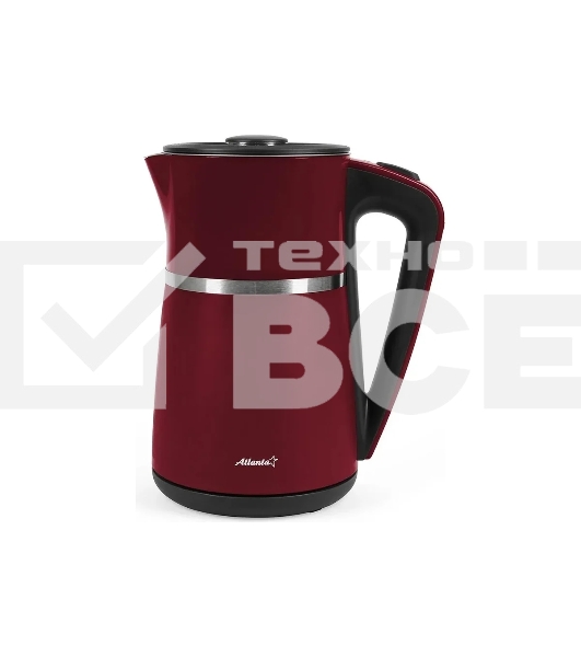 Чайник электрический Atlanta ATH-2448 бордовый