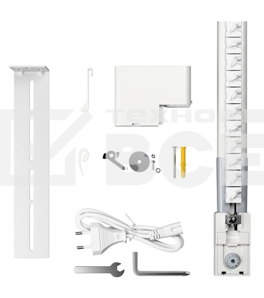 Умный карниз для штор Яндекс, длина 2,4-4,5 м, работает с Алисой, Zigbee, YNDX-00592