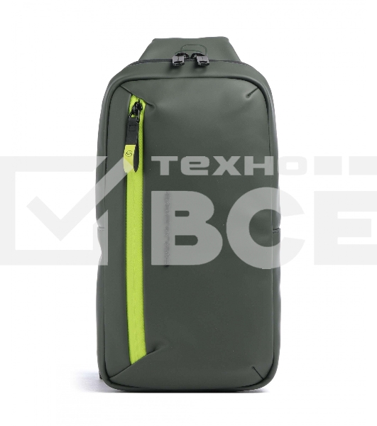 Рюкзак слинг Piquadro Corner 2.0 CA6466C2OW/VE зеленый полиэстер