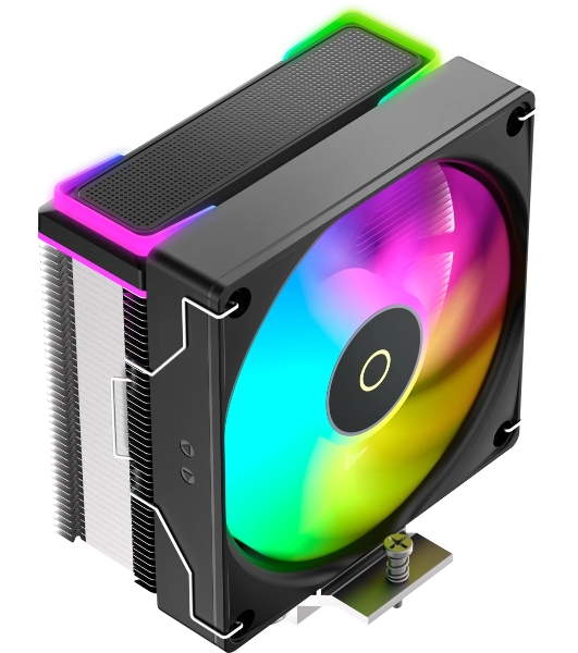 Кулер для процессора Ocypus Delta A40 SE BK ARGB, 120мм ARGB FAN, Top ARGB Panel, 4 HEAT PIPES, 4-PIN PWM, 800-1800 RPM, 31DBA, HYDRO BEARING, LGA115X/1200/1700/18XX, AM4/AM5