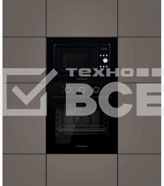 Встраиваемая микроволновая печь Kuppersberg HMW 615 B 18 л, 700 Вт, 8 программ, черный