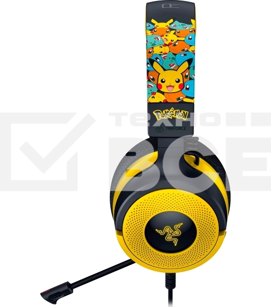 Гарнитура Razer Kraken V4 X Pokemon Kanto Starters Edition мультицвет, проводная, подсветка