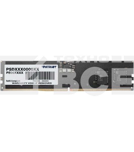 Оперативная память Patriot Signature, DDR5, 32GB (1x32 GB), 5200 MHz, CL42