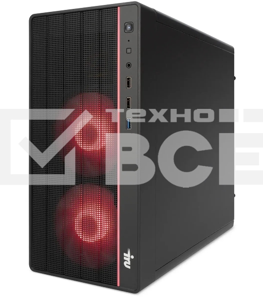 ПК IRU Game 510H6SEA MT i5 12400F (2.5) 16Gb SSD512Gb RTX3050 6Gb Free DOS GbitEth 500W черный (2023150)