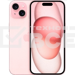 Смартфон Apple iPhone 15, 6/128Gb, розовый