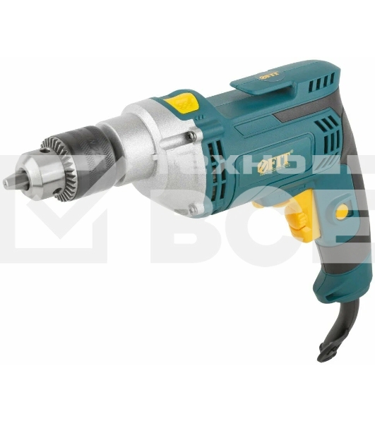 Дрель ударная FIT ID-750 750 Вт, 0-3000 об/мин, КлП 13 мм, 2,4 кг, мет. корп., рез. накл., коробка