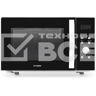 Микроволновая печь Hyundai HYM-D2078 черный 23л 800Вт кнопки, поворотный механизм