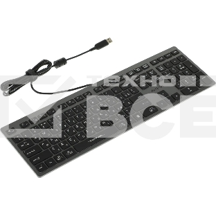 Клавиатура A4Tech Fstyler FX60H проводная, USB, серый/белый