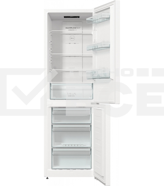 Холодильник Gorenje NRK619EEW4 белый двухкамерный 203/99л морозилка снизу, No Frost