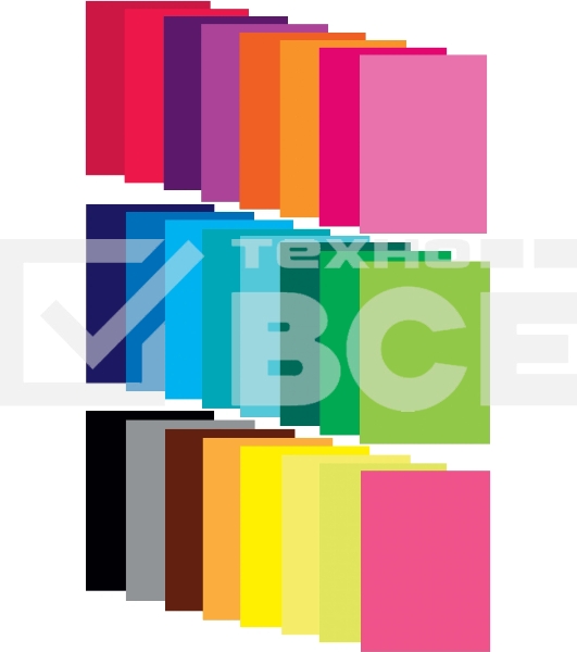 Бумага цветная Silwerhof мелованная 24л. 24цв. A4 Create 80г/м2 обл.мел.бумага ПЭТ на скобе