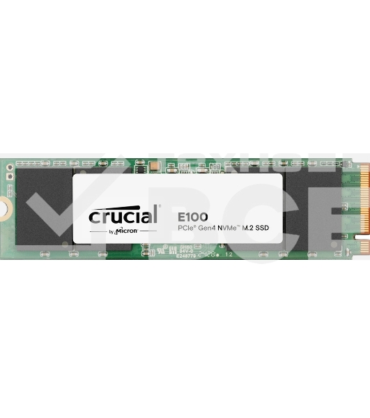 Накопитель SSD Crucial 2Tb E100 M.2 (PCIe 4x4, up to 5000/4000MBs, 3D NAND, NVMe, 100TbW, 22х80мм)