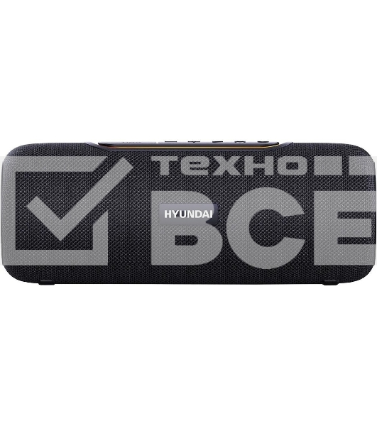 Портативная колонка Hyundai H-PS1021 черный/черный 25 Вт 1.0 BT 10м 1500mAh