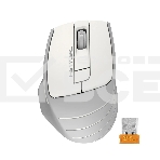 Мышь беспроводная A4Tech Fstyler FG30 белый/серый, 2000 dpi, радиоканал, USB, кнопки - 5, фото 1