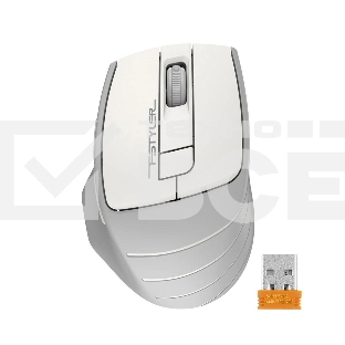 Мышь беспроводная A4Tech Fstyler FG30 белый/серый, 2000 dpi, радиоканал, USB, кнопки - 5