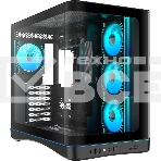 Корпус SAMA V62S, Midi-Tower, чёрный, 4 x 120 мм, фото 1