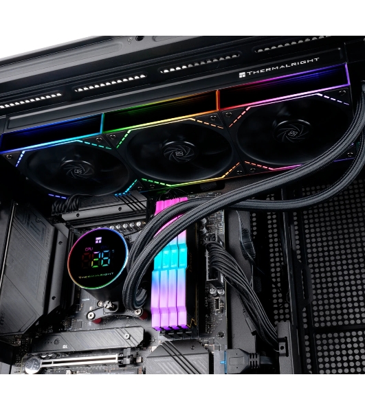 Система жидкостного охлаждения Thermalright Frozen Magic 360 Digital V2 ARGB Soc-AM5/AM4/1200/1700/1851 черный 4-pin 28dB Al LCD Ret (F-MAGIC-360-DIGITAL-BL-ARGB-V2)