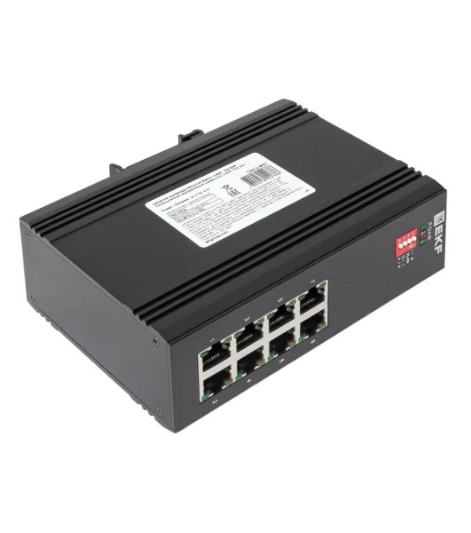 Коммутатор EKF TSX-U-8GT, 8×1 Гбит/с, неуправляемый