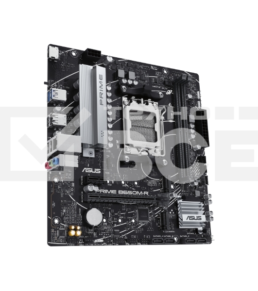 Материнская плата ASUS PRIME B650M-R, Socket AM5, AMD B650, 2xDDR5, 4xSATA, 2xM.2, 1xPCIe 4.0 x16, 1xPCIe x1, 1xHDMI, 1x 2.5Gb LAN, 2xUSB-A 3.2 Gen 1, 4xUSB-A 2.0, 3x3.5 мм, 7.1, mATX