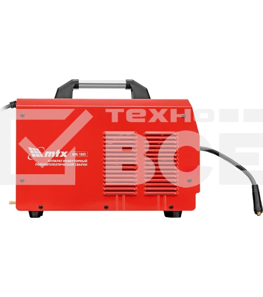 Аппарат инвертор. полуавтомат. cварки MIG-180S, 180A, ПВ 60%, катушка 5 кг MTX
