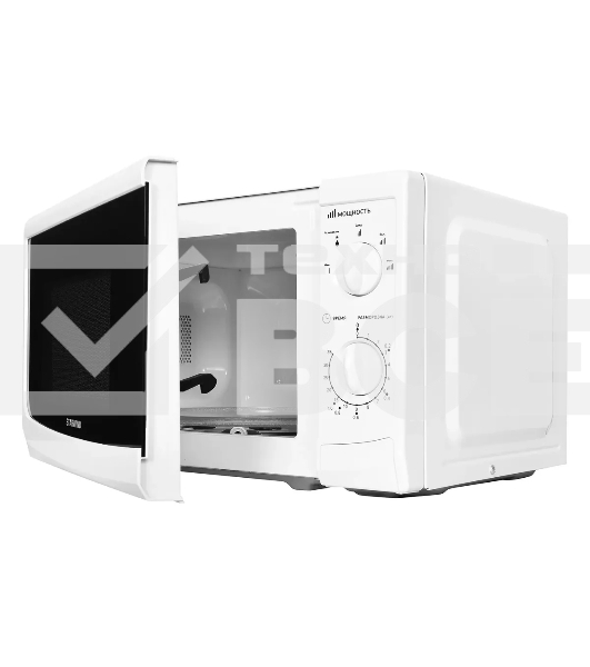 Микроволновая печь Starwind SWM5620 белый, 20 л, 700 Вт, переключатели - поворотный механизм
