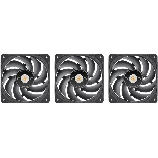 Комплект вентиляторов для корпуса Thermaltake TOUGHFAN EX12 Pro (3 шт.) черный, 120 мм, 2000 об/мин, 29.8 дБ, 4 pin