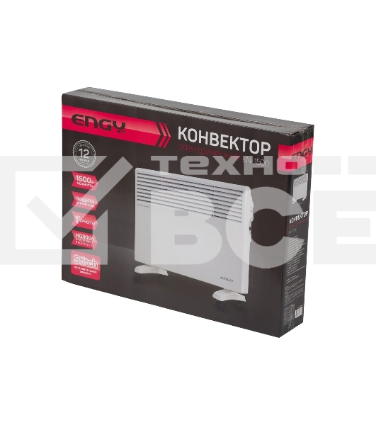 Конвектор Engy EN-1500 белый, 1500 Вт, 20 м2, термостат