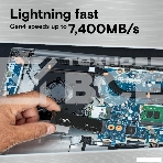 Накопитель SSD Crucial T500, 2Tb, M.2 2280, PCIe 4.0 x4, NVMe, R/W 7400/7000, фото3