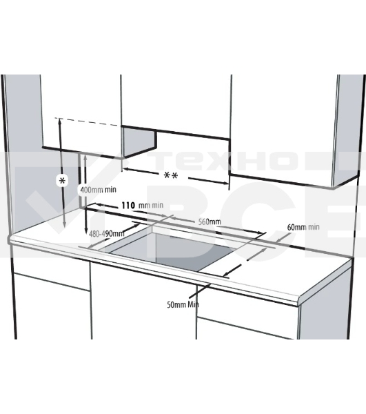 Газовая варочная поверхность Hotpoint HGMT 642 BL, независимая, черный