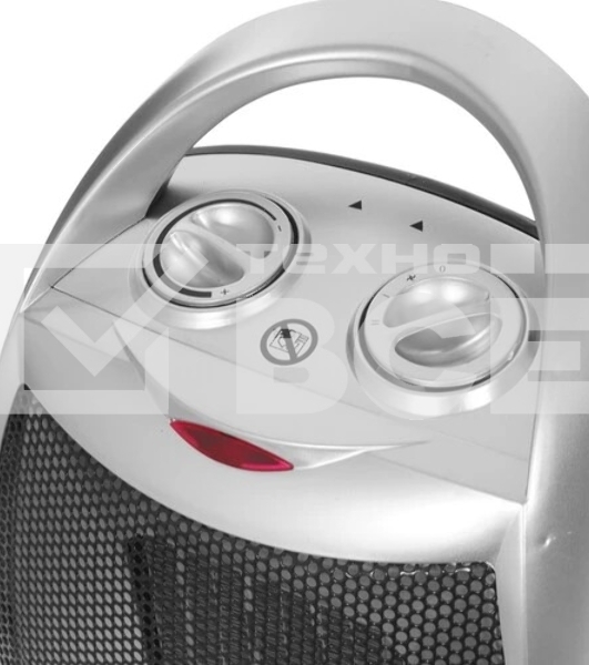 Тепловентилятор MTX FHC-1500, серый, 750/1500 Вт, 15 м2, термостат