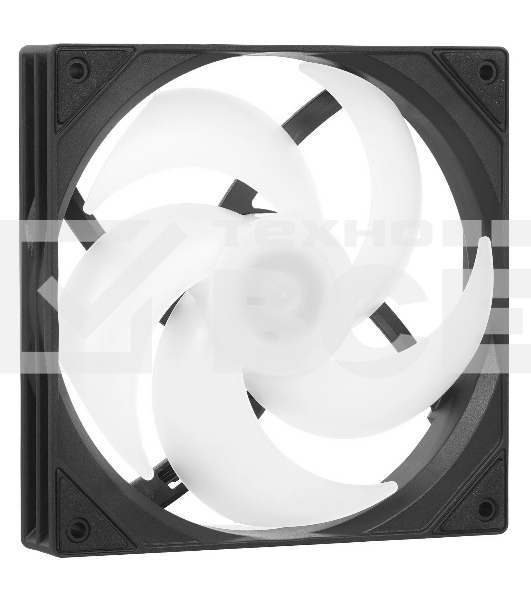 Вентилятор Powercase M53-14 ARGB черный 140x140x25mm (PWM, 80шт./кор, 4pin PWM (M+F)+ 3pin ARGB (M+F), 600-1800±10% об/мин)