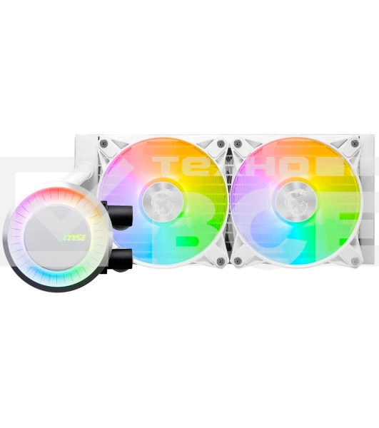 СВО MSI MAG CORELIQUID E240 белый 120мм алюминий+медь 1800rpm 32.5db 4-pin 310W