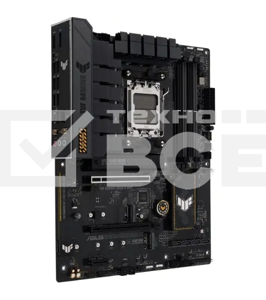Материнская плата ASUS TUF GAMING B650E-PLUS WIFI, AM5, AMD B650, 4xDDR5, 4xSATA, 3xM.2, 1xPCIe 5.0 x16, 1xPCIe 4.0 x4, 2xPCIe 4.0 x1, 1xDisplayPort, 1xHDMI, 1x2.5Gb LAN, Wi-Fi 6E, Bluetooth 5.3, 1xUSB-C 20Gbps, 3xUSB-A 10Gbps, 6xUSB-A 2.0, 5x3.5 мм, 7.1,