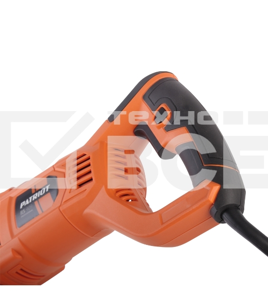 Пила сабельная сетевая PATRIOT RS 909. 1200Вт., Маятниковый ход! 1000-2800об/мин., (дерево/алюминий/металл): 210/20/10мм