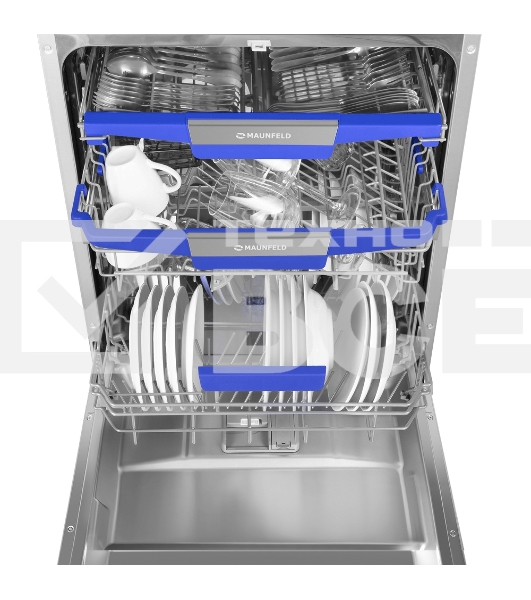 Посудомоечная машина Maunfeld MLP60230 Light Beam Inverter Wi-Fi, нержавеющая сталь, 59.5 см, 14 компл., 44 дБ, класс A+++