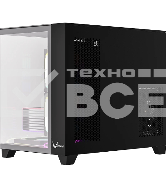 Компьютерный корпус AeroCool/Formula Crystal Z9ML Floe черный без БП mATX 4x120мм 2xUSB 3.0 audio bott PSU