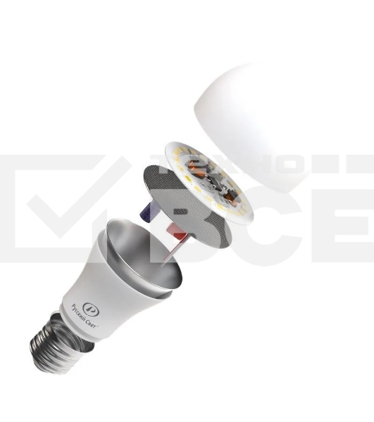 Лампа светодиодная RS A60 E27 15W 220-240V 4000К 15Вт 1500лм Ra 90 грушевидная Русский Свет 15010345044