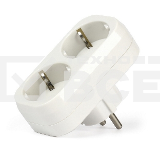 Разветвитель Smartbuy (SBE-16-A02-2z) 2 гнезда белый