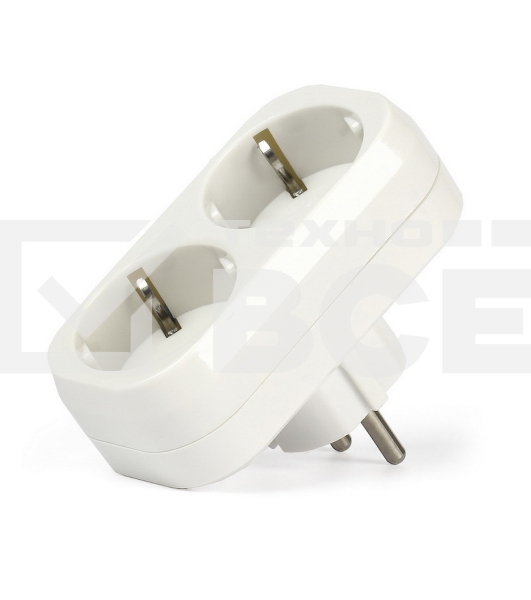 Разветвитель Smartbuy (SBE-16-A02-2z) 2 гнезда белый