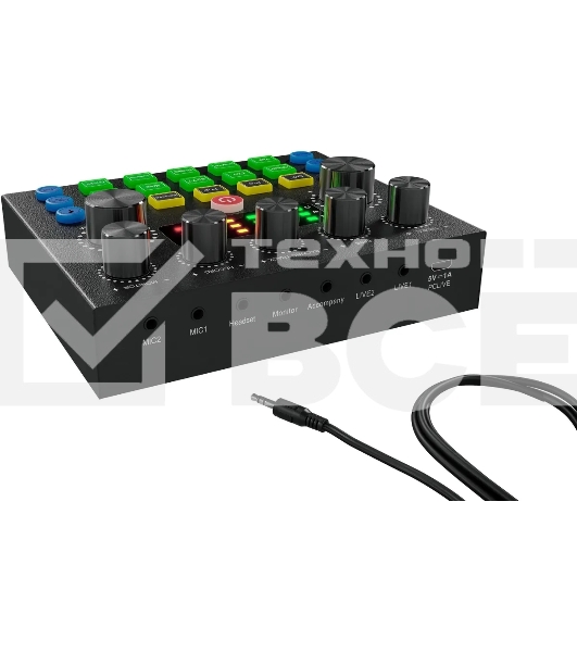 Микрофон проводной Оклик SM-600G 2.5м черный