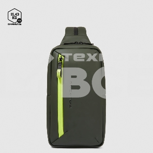 Рюкзак слинг Piquadro Corner 2.0 CA6466C2OW/VE зеленый полиэстер