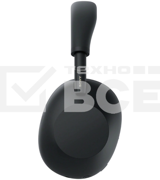 Беспроводные/проводные наушники Sony WH-1000XM6 черный, полноразмерные, Bluetooth + проводной, адаптивное активное шумоподавление, до 40 ч