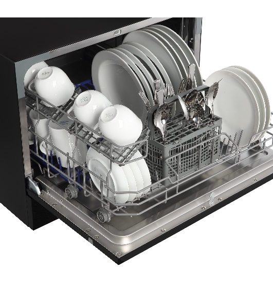 Посудомоечная машина Бирюса DWC-506/7 B, черный, 55см, 6 компл., 49 дБ, класс A+