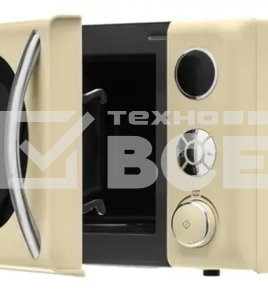 Микроволновая печь Vekta TS720BRC бежевый 20 л, 700 Вт, поворотный механизм, кнопки
