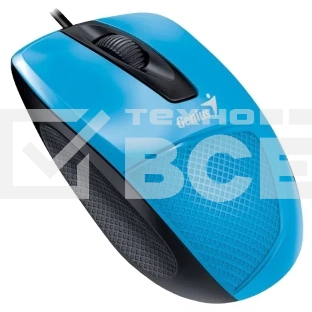 Мышь проводная Genius DX-Mini голубой, 1000 dpi, USB, кнопки - 3